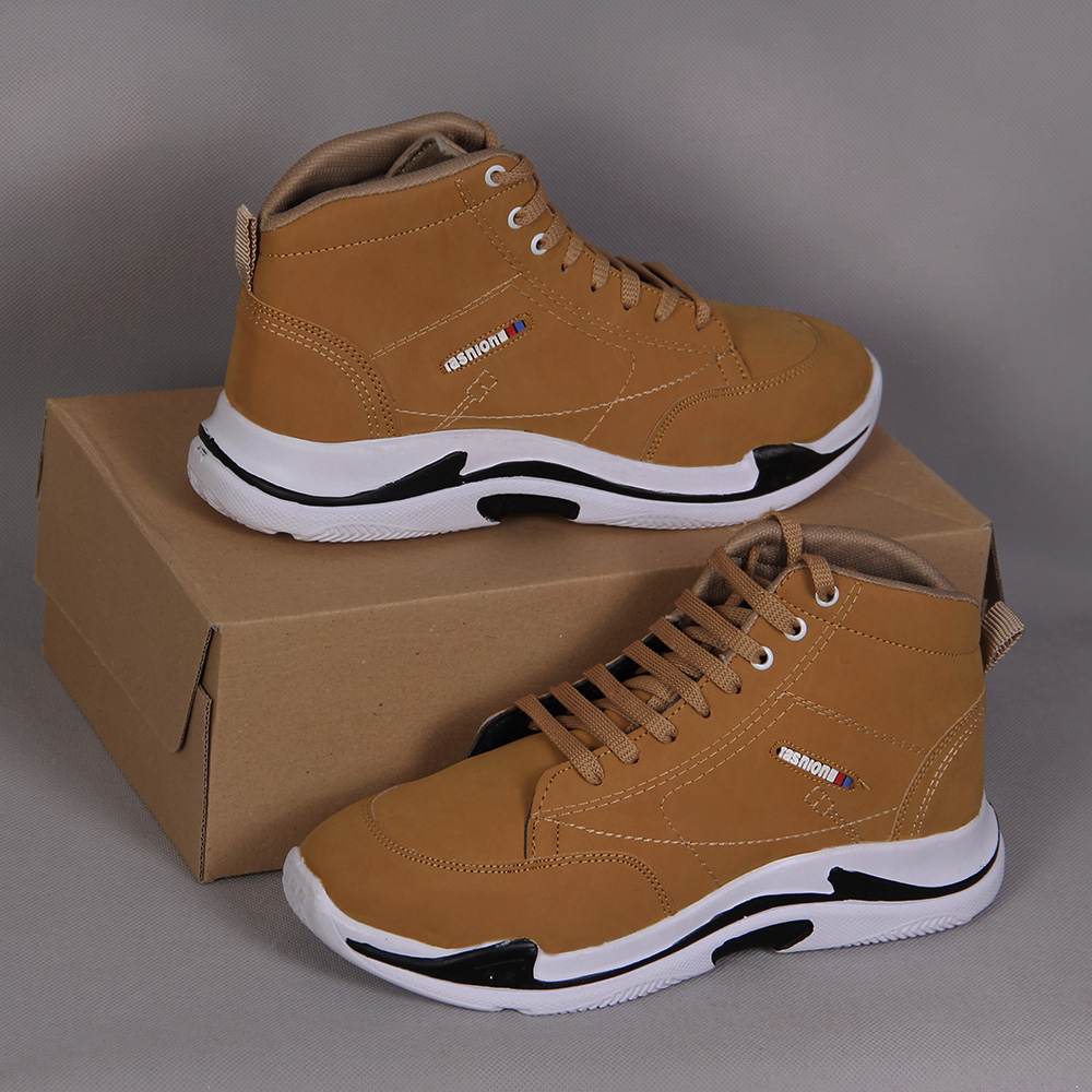 کفش ساقدار مدل Fashion خردلی